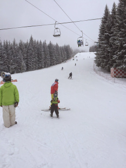 Cu copiii la ski: Paltinis