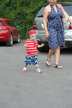 Mini outfit of the week: Mom&son matching at the seaside